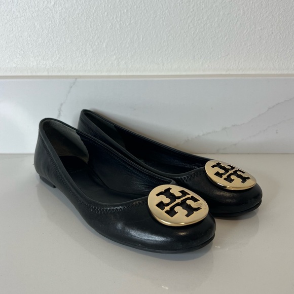 Tory Burch Black Flats with Classic Silhouette - Picture 1 of 16